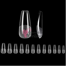 Tipsuri 240 bucati Transparente pentru Acryl Gel, Polygel, art TPS39DD Coffin Medii 